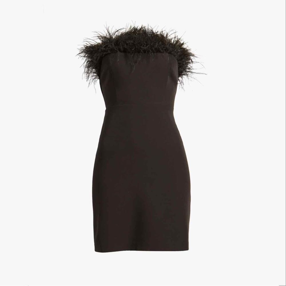 NWT Sam Edelman Feather Strapless Mini Dress